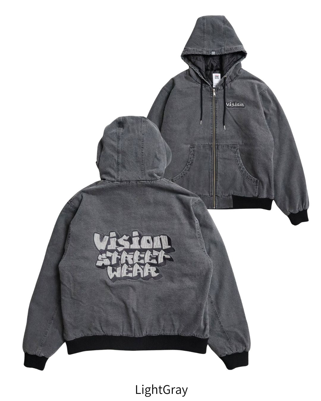 HOODED DENIM JACKET
