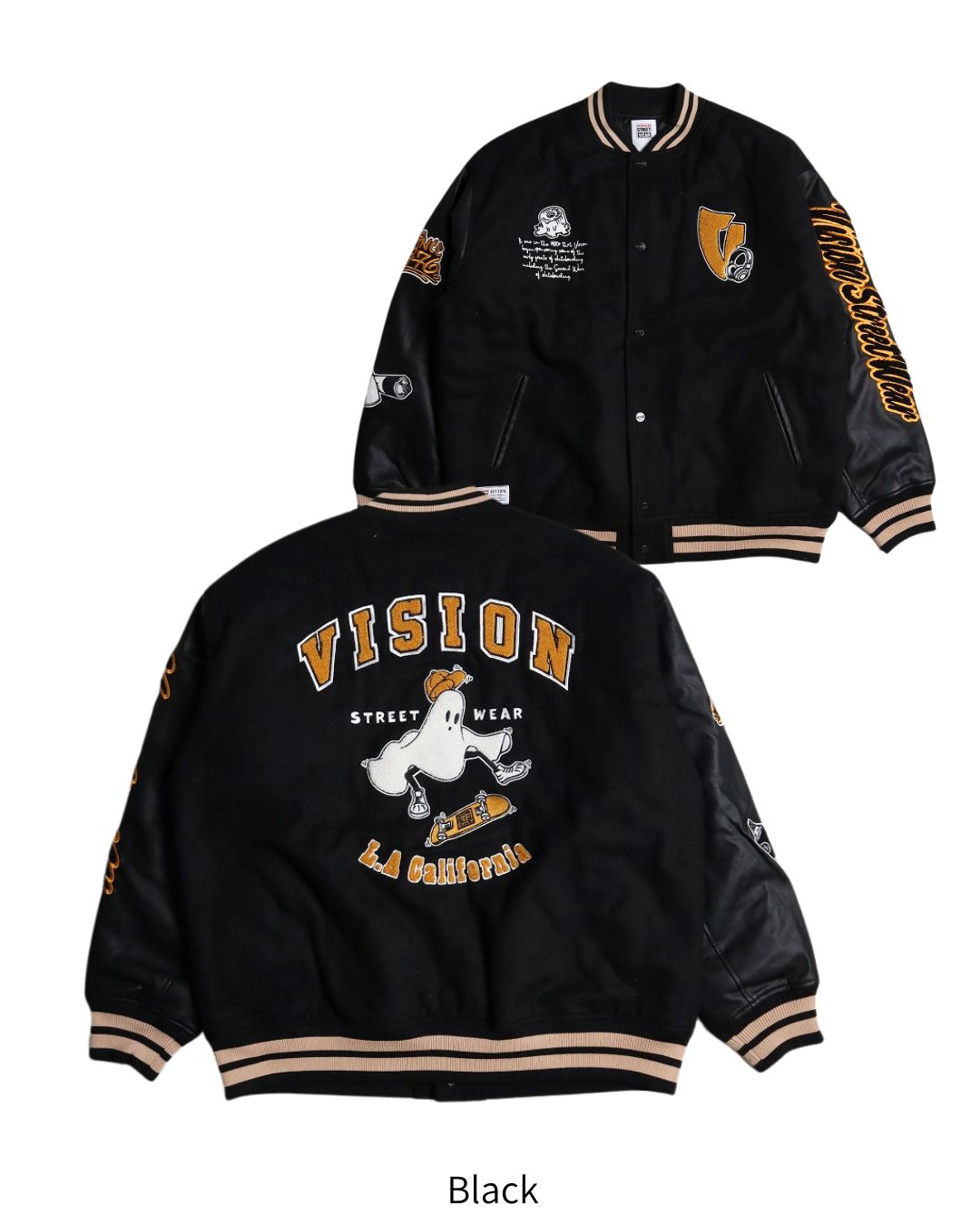 GHOST SKATER VARSITY JACKET