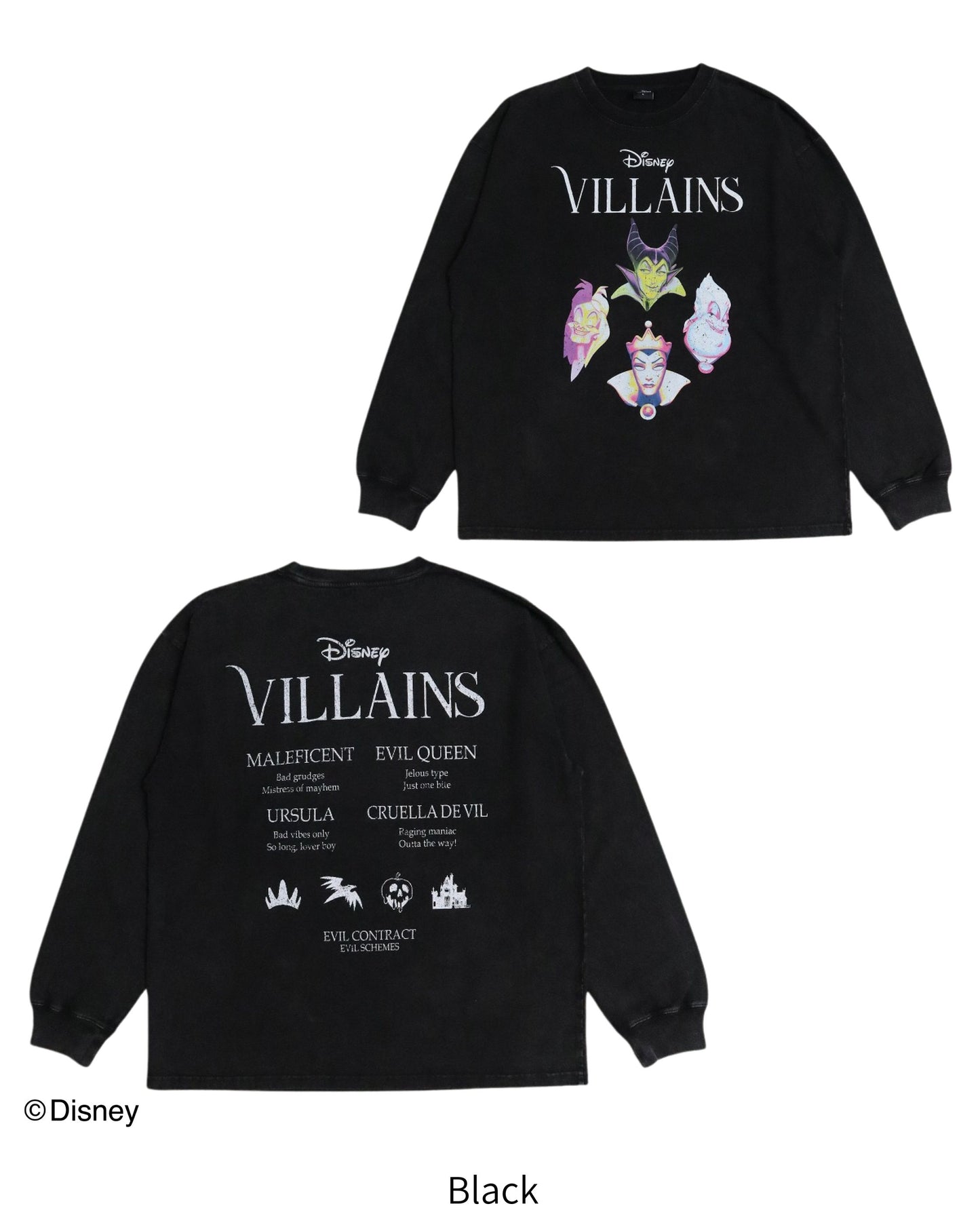 【Disney】ヴィランズ フェイスツアーロンTee