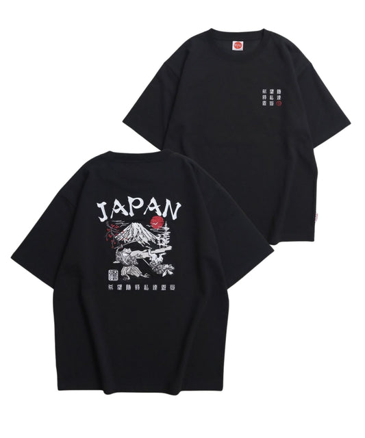 【Japan Series】SUMI-E Tee / 水墨画 刺繍Tシャツ
