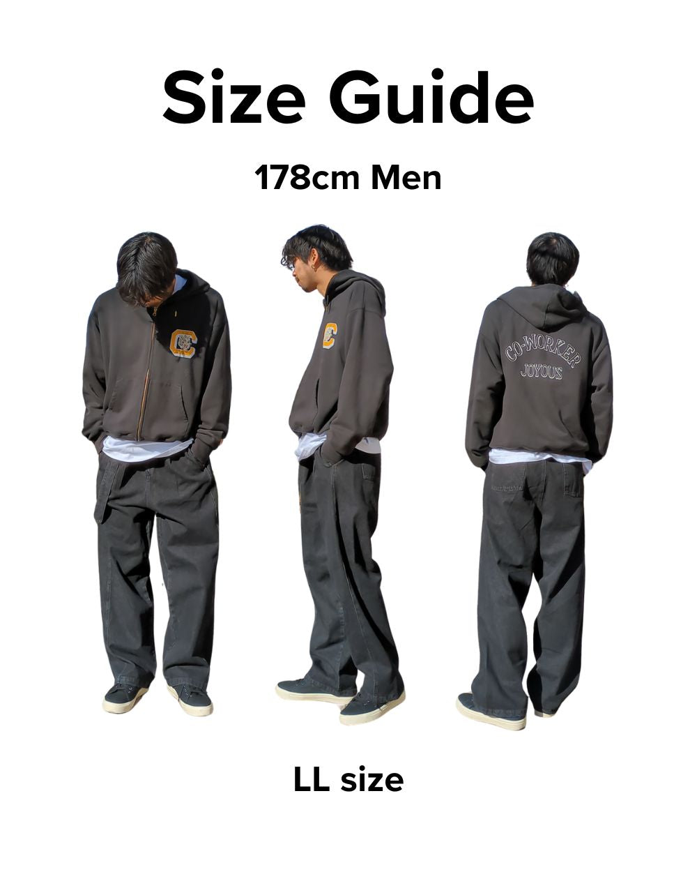 ベルト付きワイドデニム