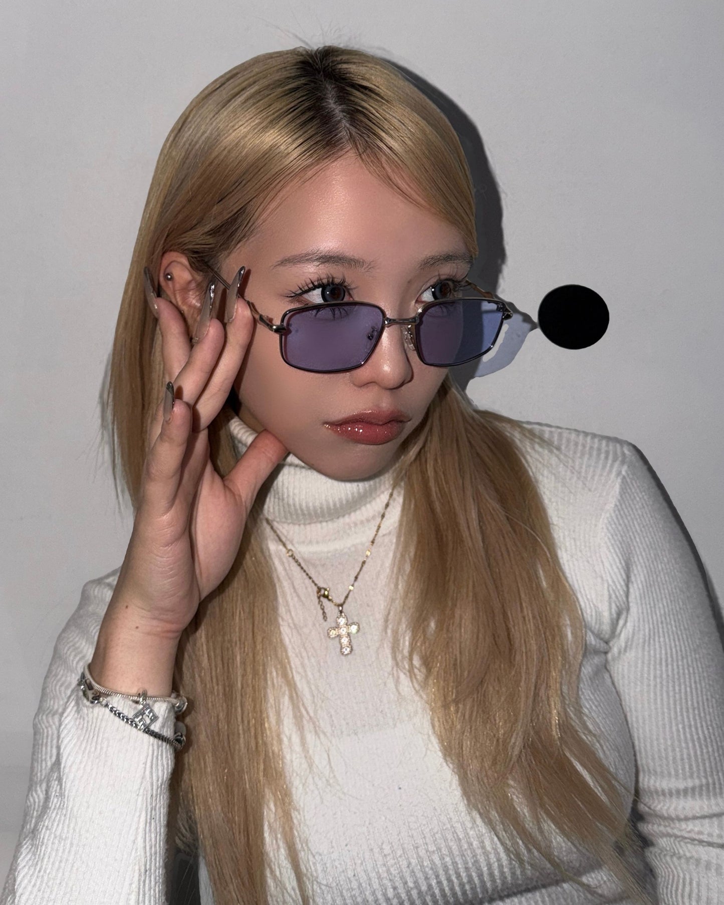 Silver flame glass / シルバーフレームメガネ