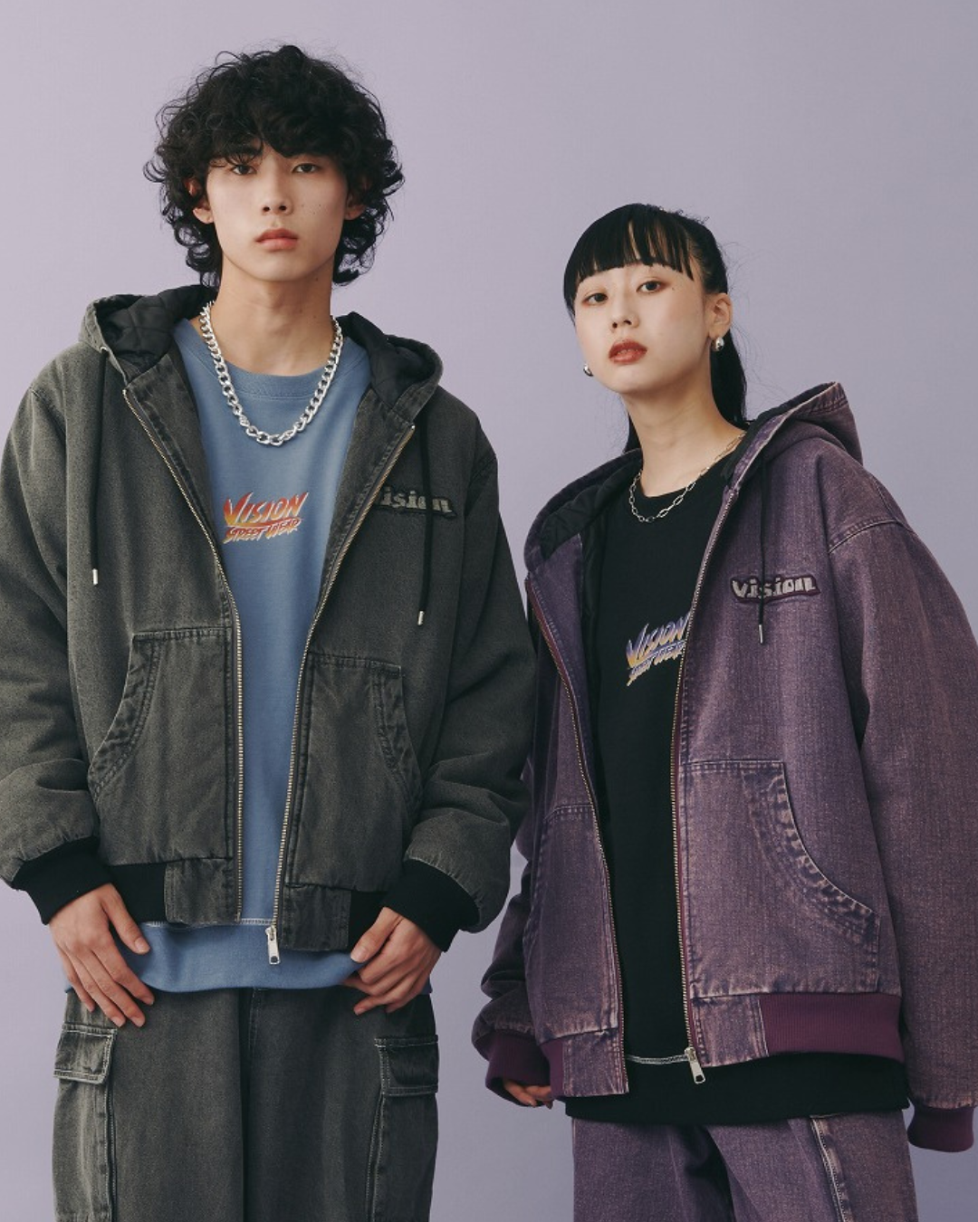 HOODED DENIM JACKET