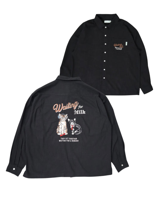 Cat Linen-Like Shirt