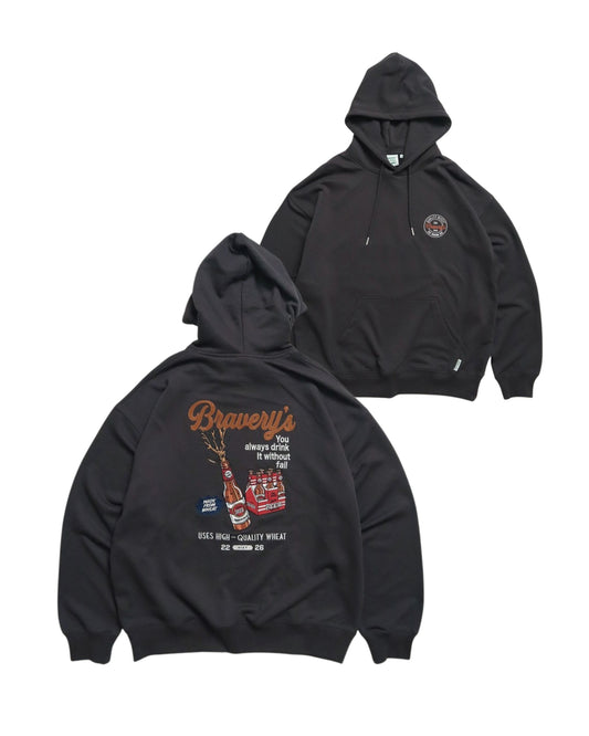 ビール刺繍パーカー