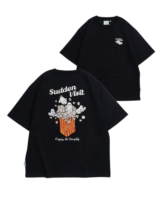 ポップコーンオバケ刺繍T