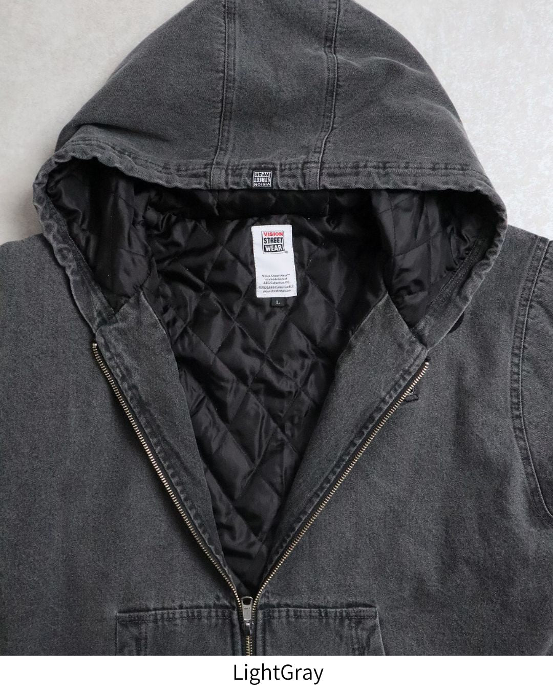 HOODED DENIM JACKET