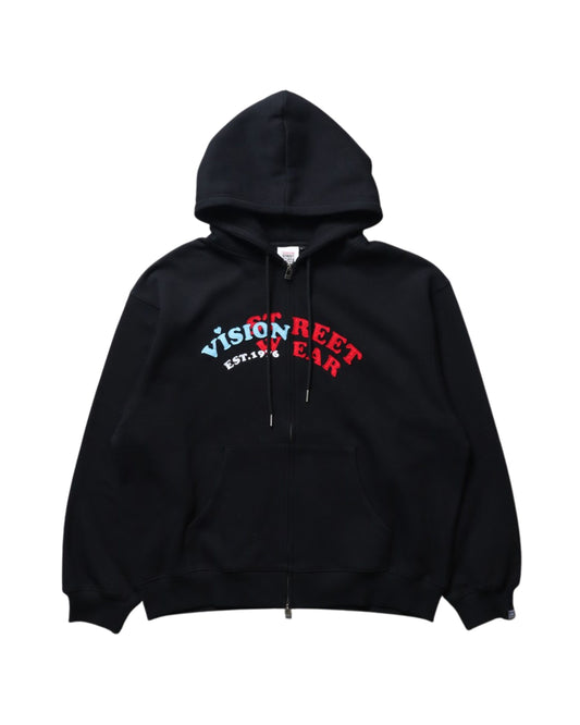 Felt Arch  Zip Hoodie