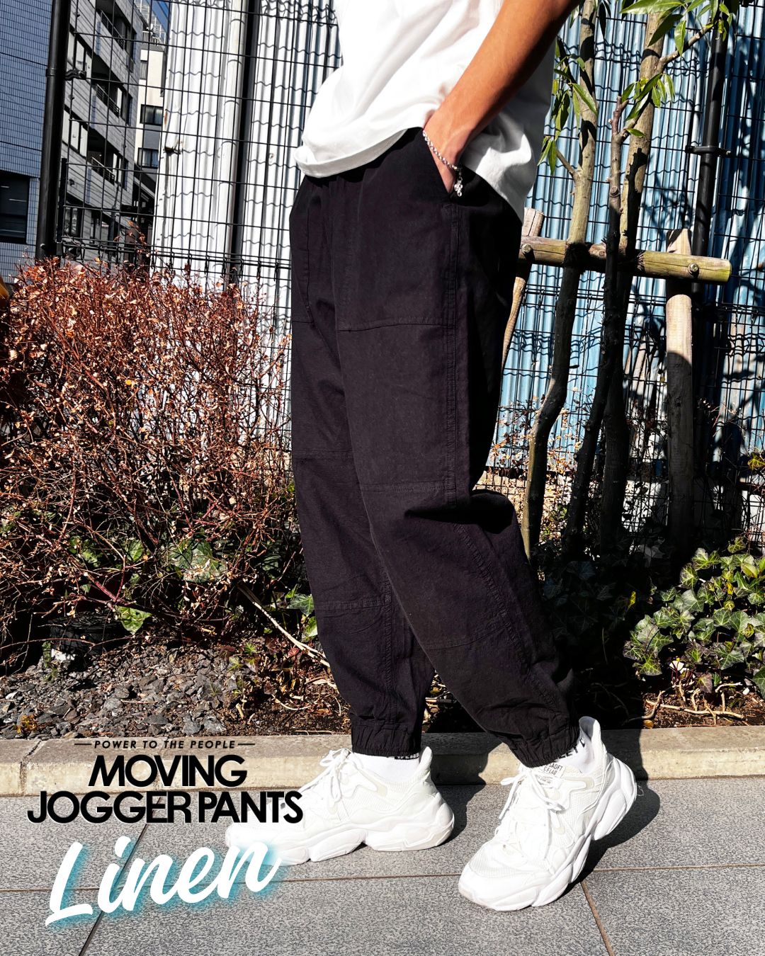 【MOVING PANTS】Linen blend Relaxing Pants【Mens】