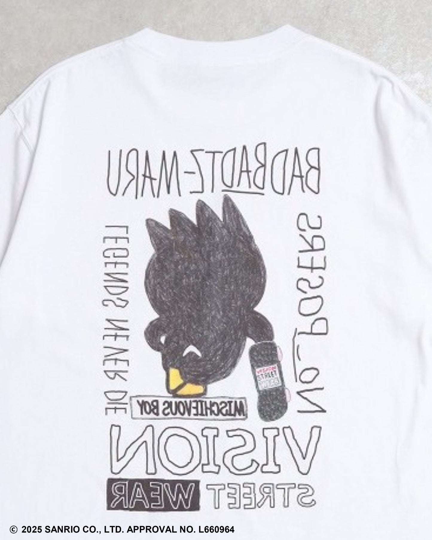 【サンリオキャラクターズ】Bad Badtz-maru F/B T-shirt