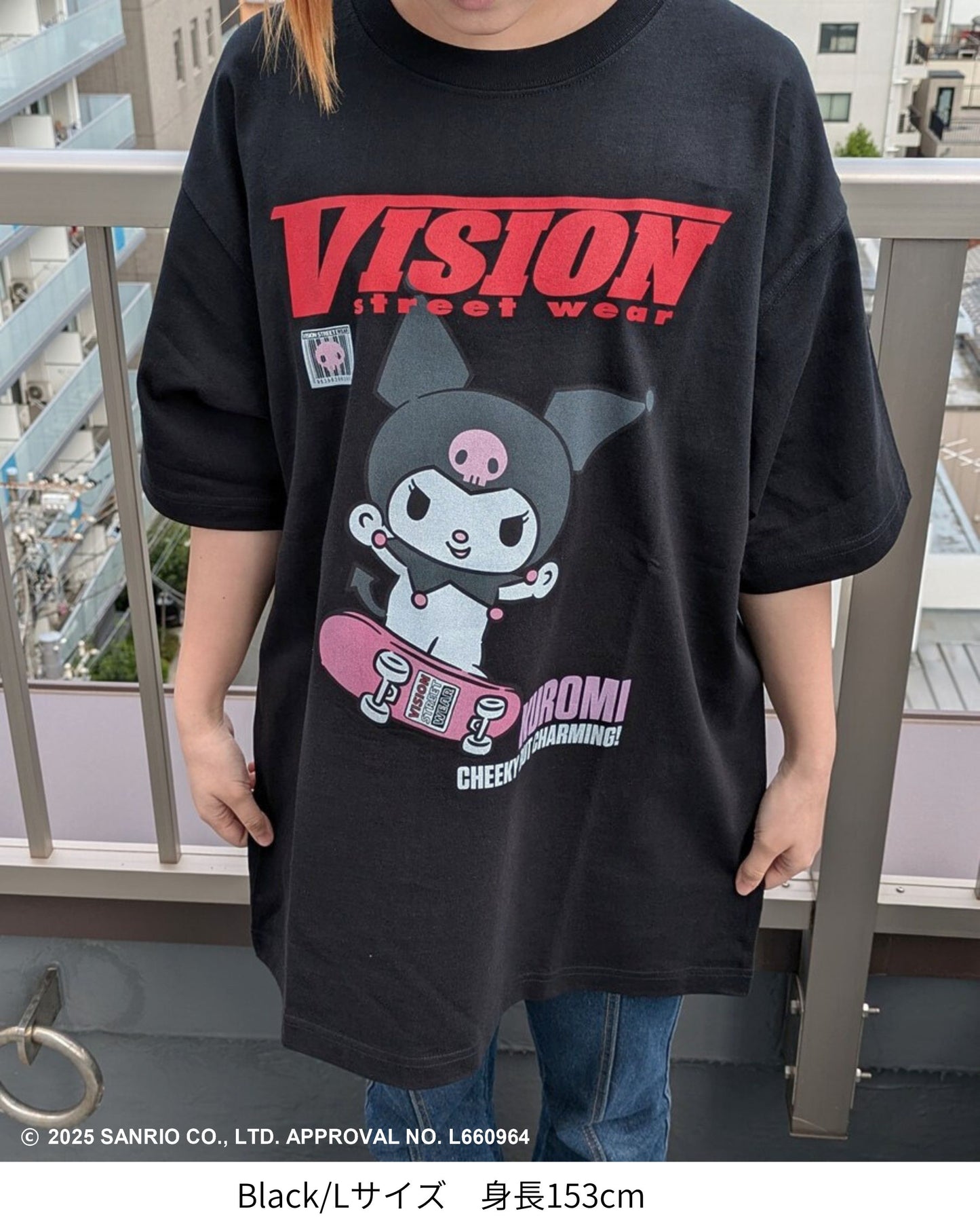 【サンリオキャラクターズ】Kuromi F/B T-shirt