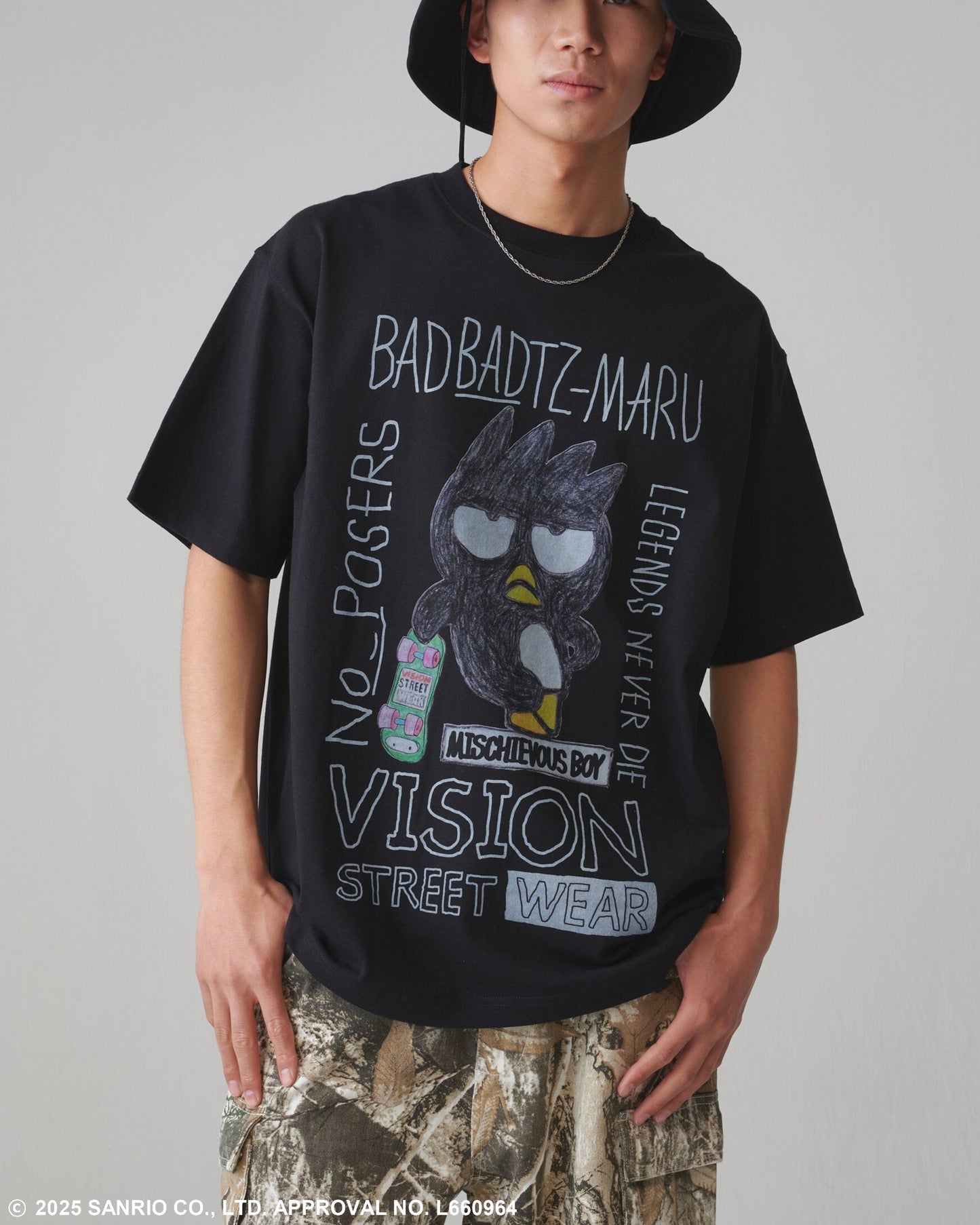 【サンリオキャラクターズ】Bad Badtz-maru F/B T-shirt