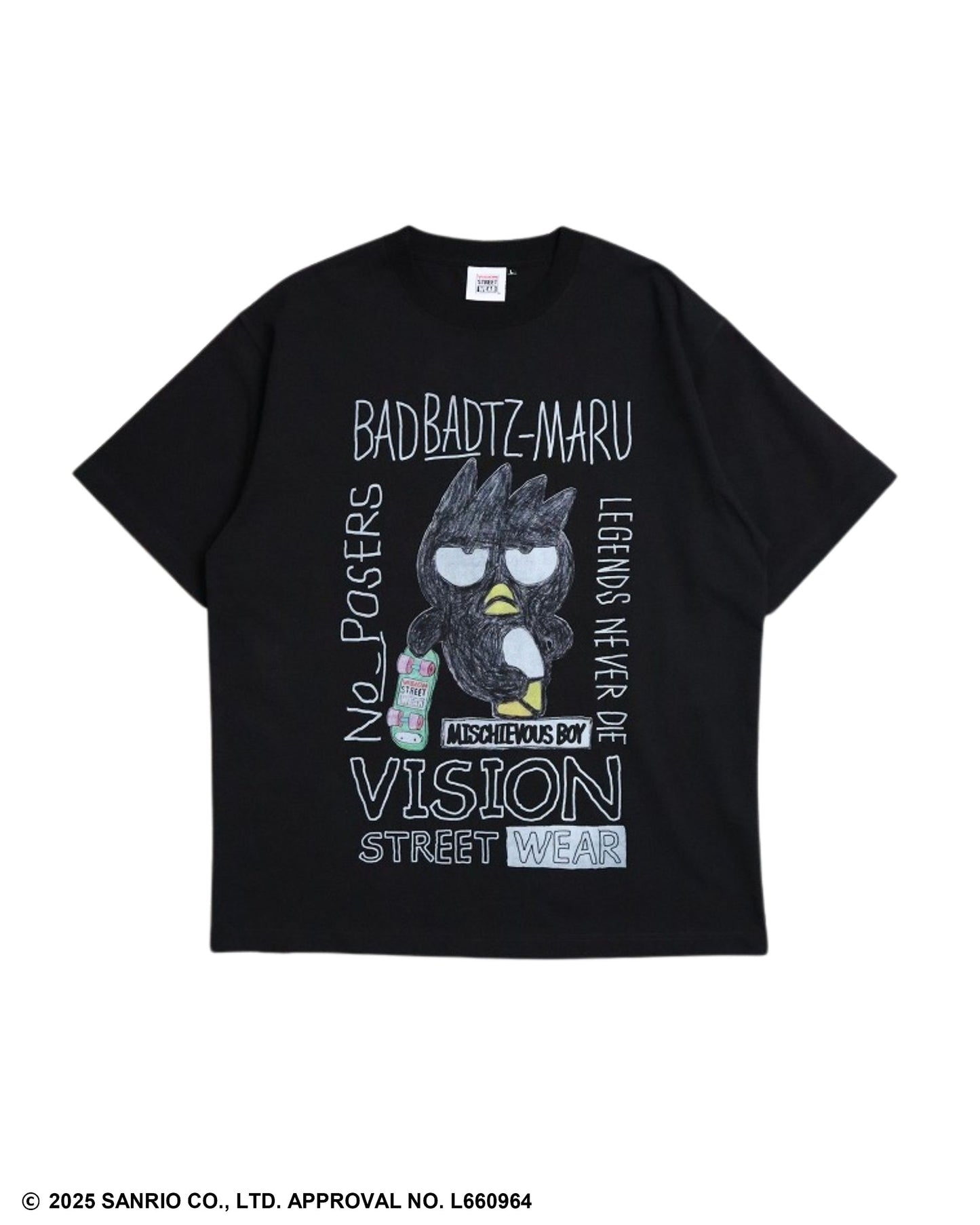 【サンリオキャラクターズ】Bad Badtz-maru F/B T-shirt