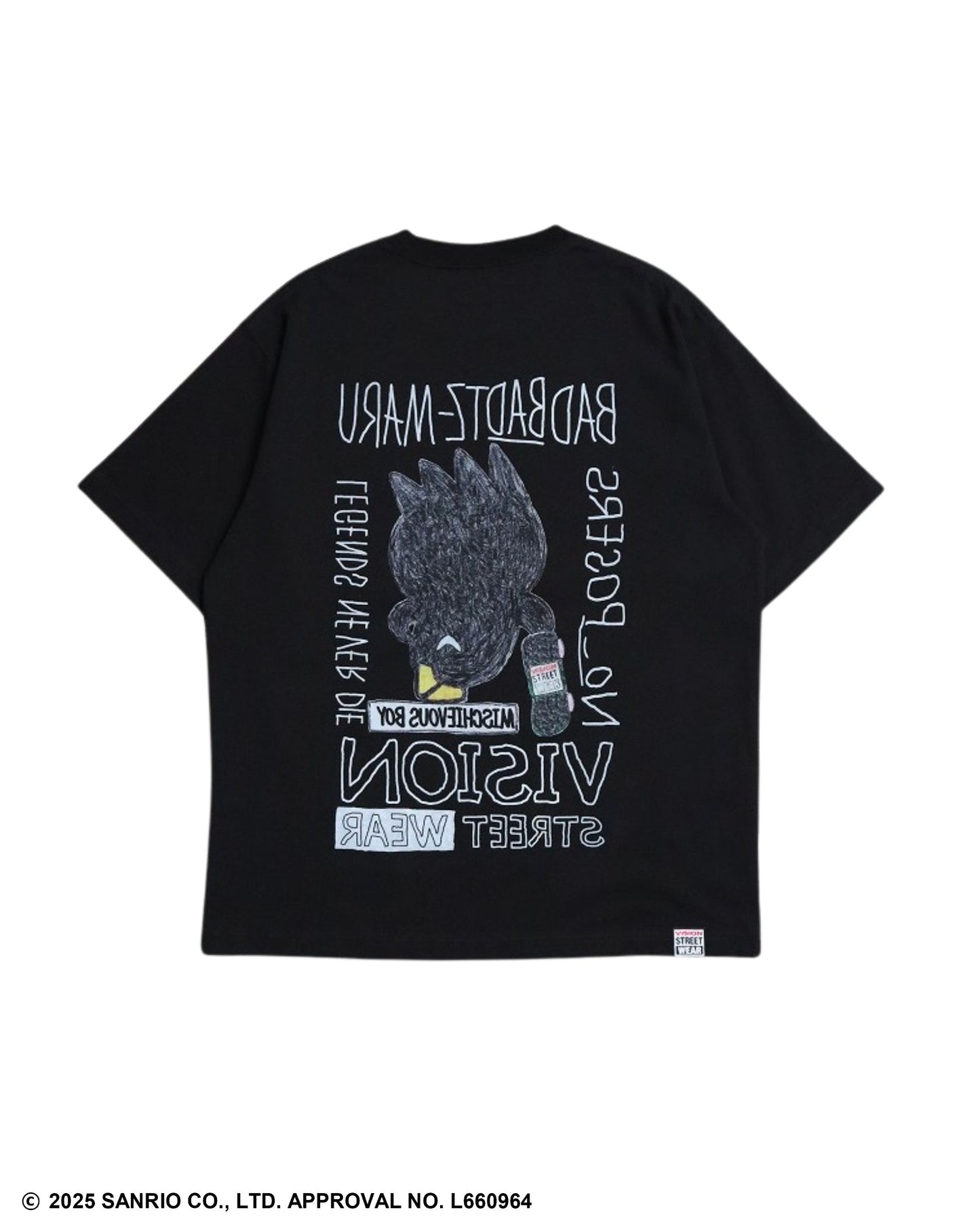 【サンリオキャラクターズ】Bad Badtz-maru F/B T-shirt