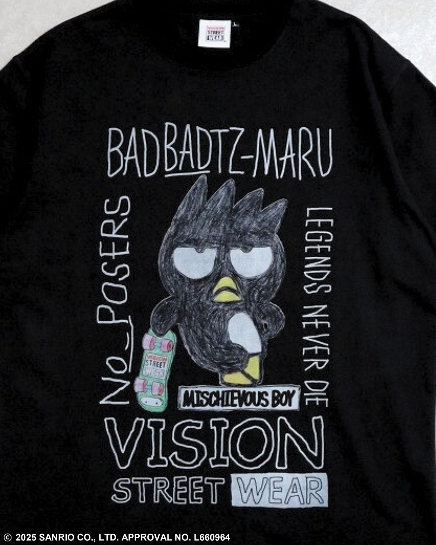 【サンリオキャラクターズ】Bad Badtz-maru F/B T-shirt