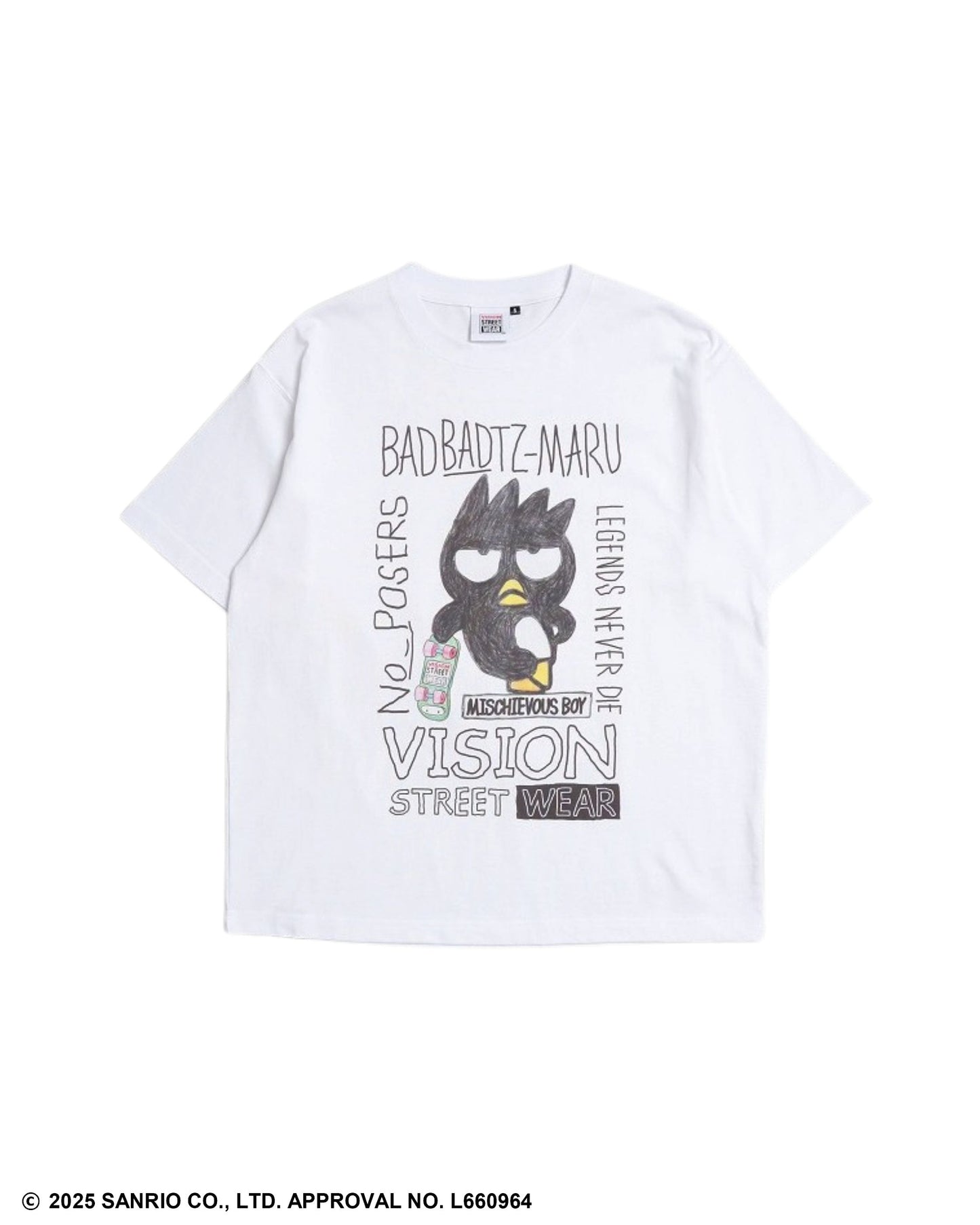【サンリオキャラクターズ】Bad Badtz-maru F/B T-shirt