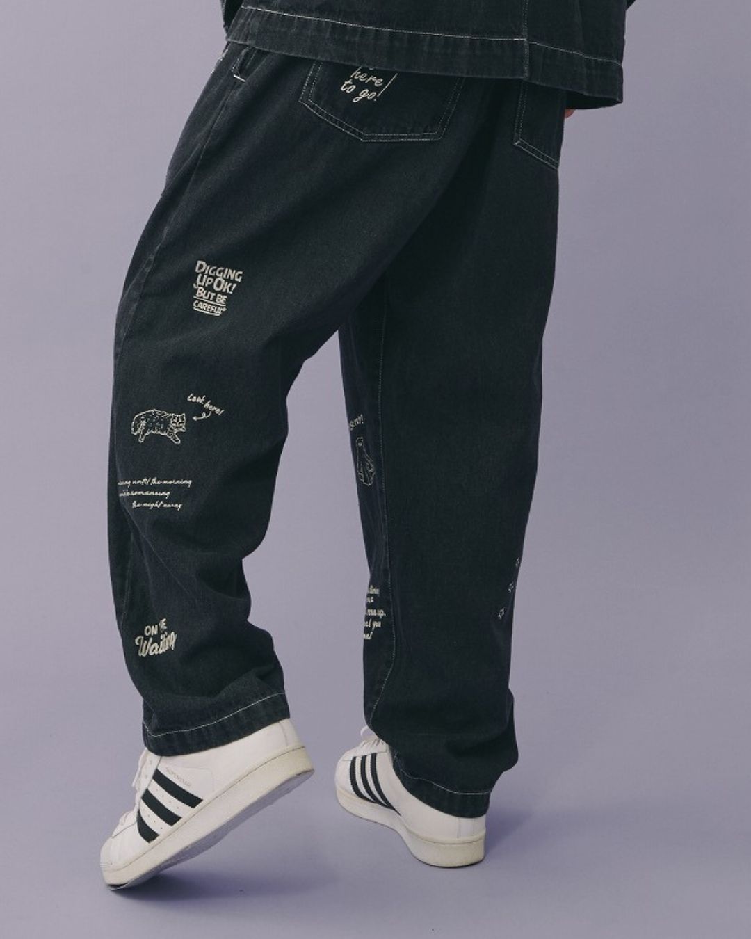 Doodle Denim Pants