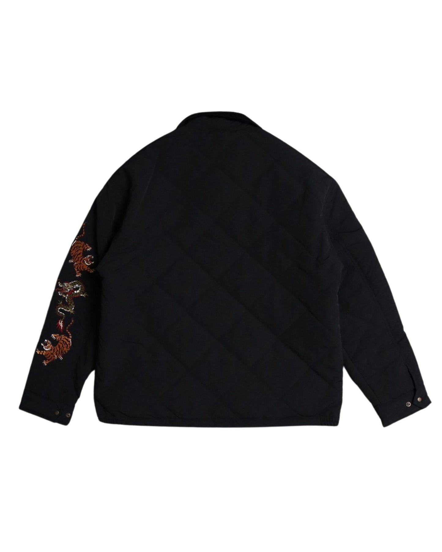 Embroidered Sleeve Quilted Jacket