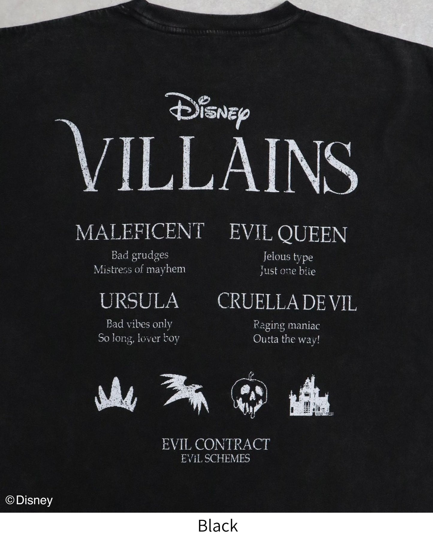 【Disney】ヴィランズ フェイスツアーロンTee