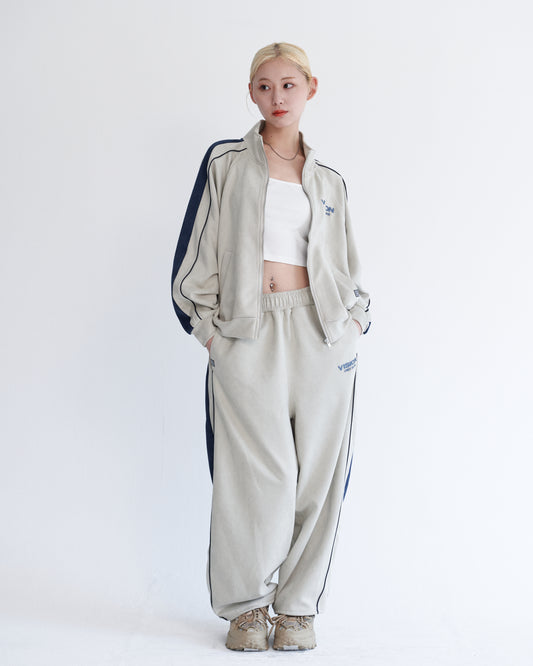 Fake suede track jacket / フェイクスエードトラックジャケット