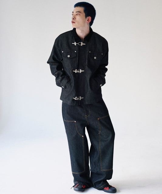 Rigid denim fireman jacket / リジッドデニムファイヤーマンジャケット