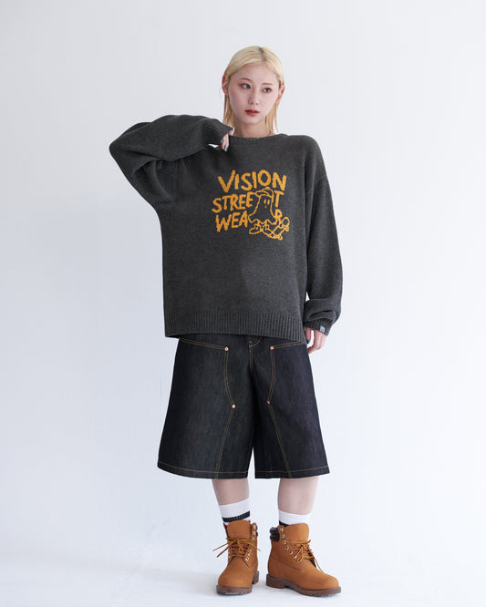 Ghost jacquard knit / ゴーストジャガードニット