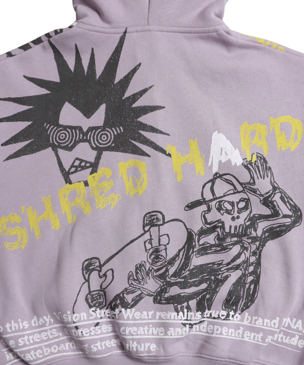 All print Zip Hoodie / 【裏起毛】ラクガキ総柄ジップパーカー
