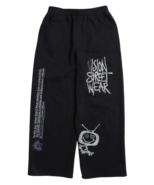 All print Sweat Pants / 【裏起毛】ラクガキ総柄スウェットパンツ
