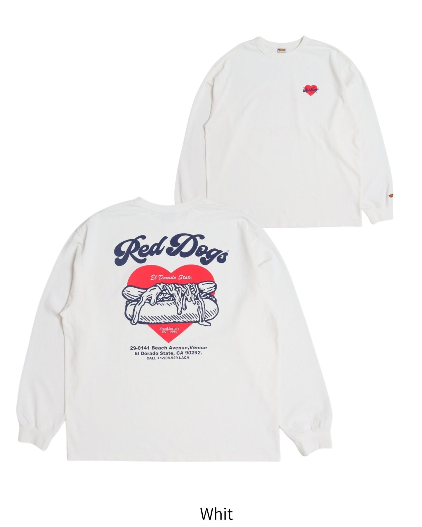 【RedDogs】ピグメントハートロンTee