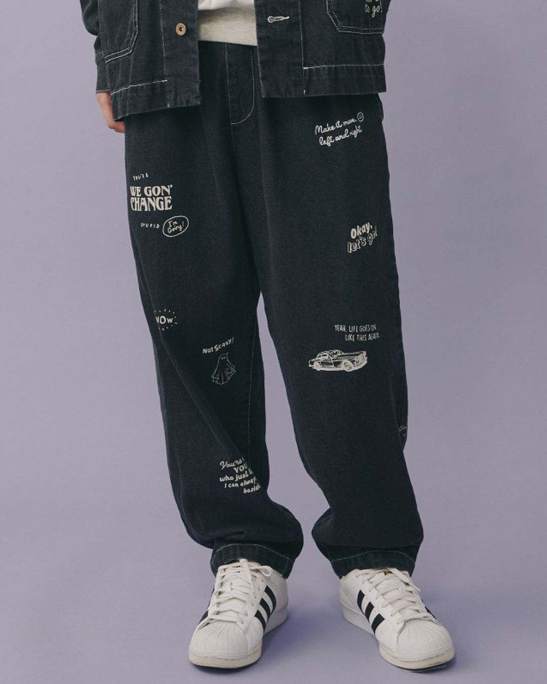 Doodle Denim Pants