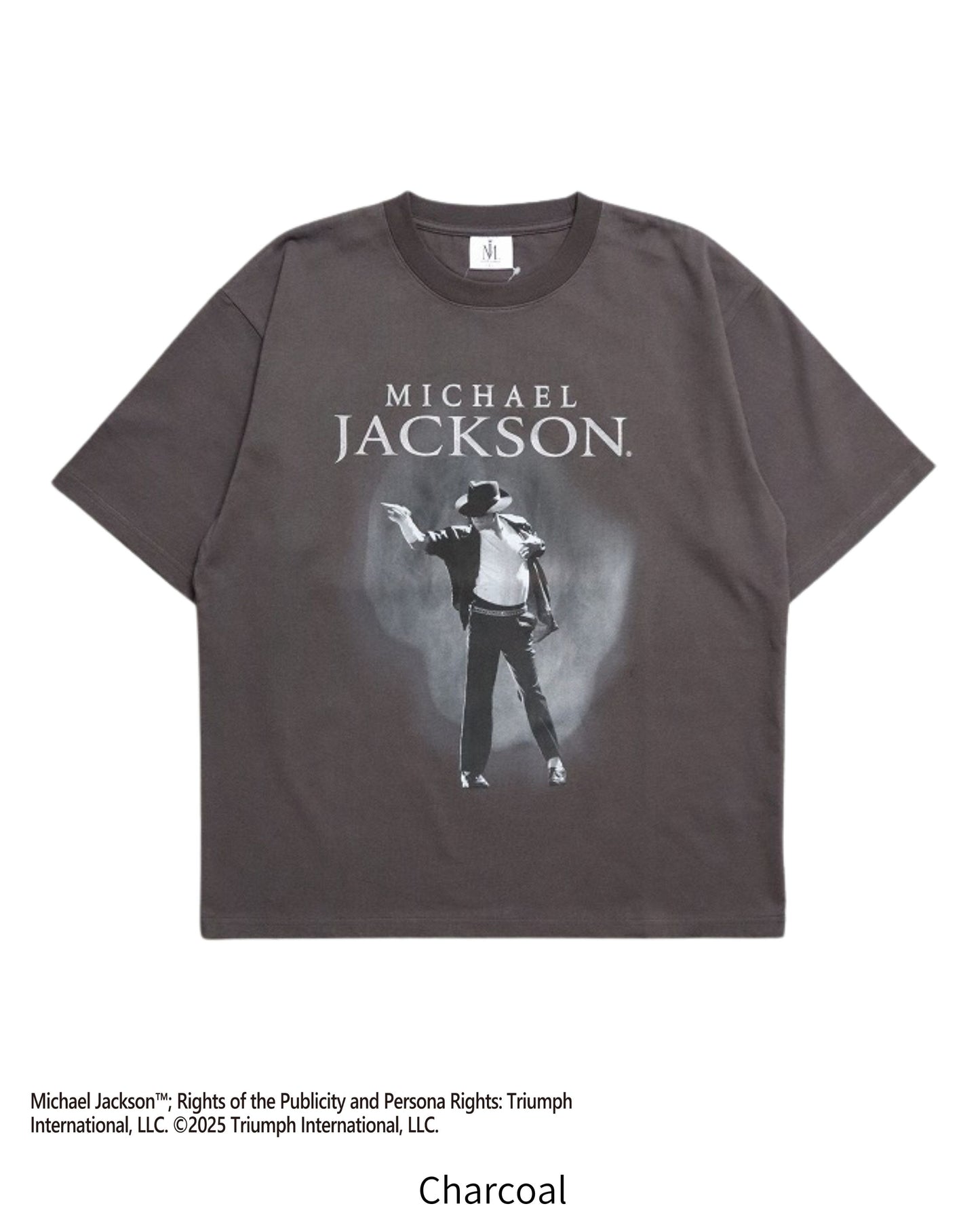 【Michael Jackson】Silver Foil Print Tee