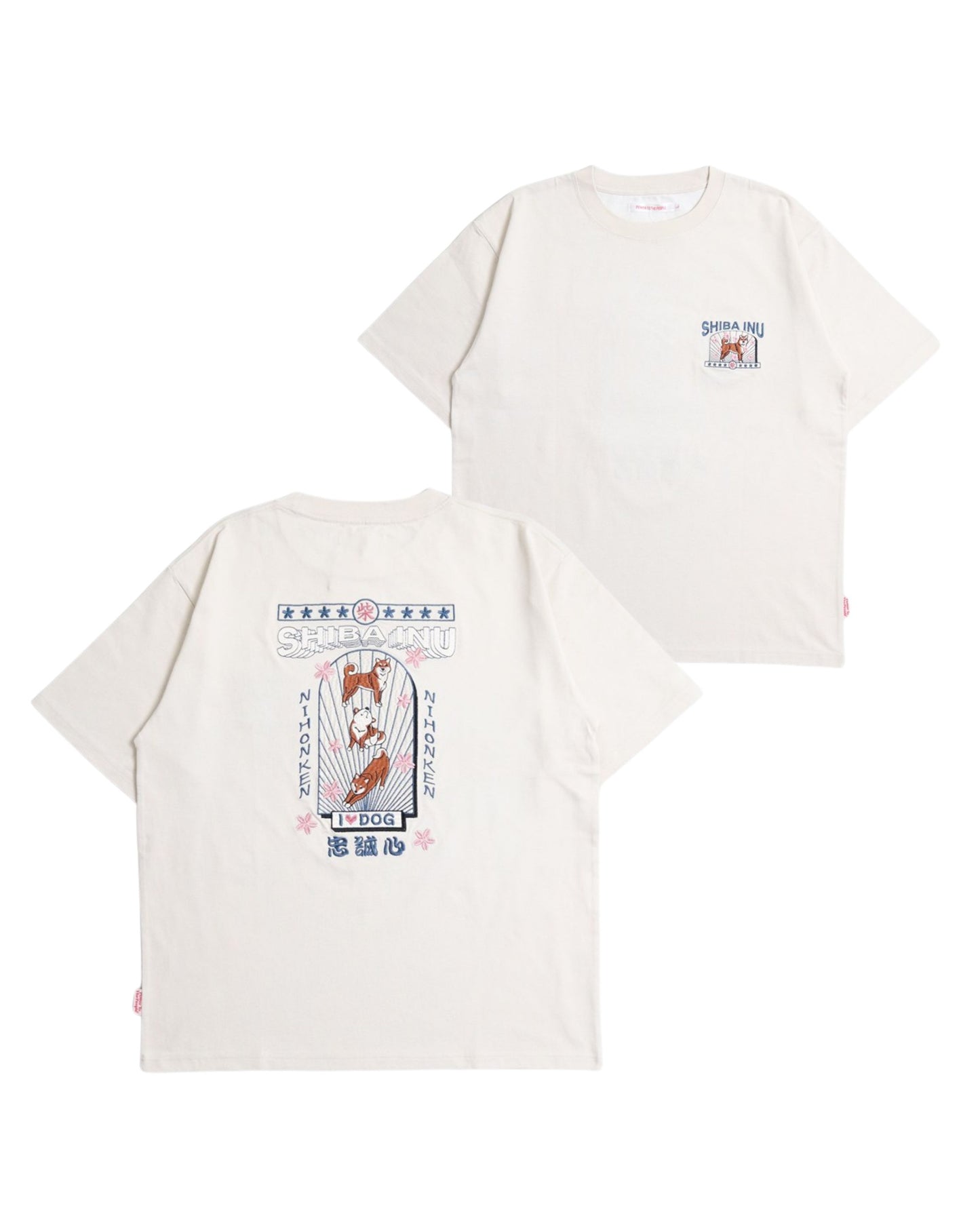 【JapanSeries】SHIBAINU Embroidered Tee