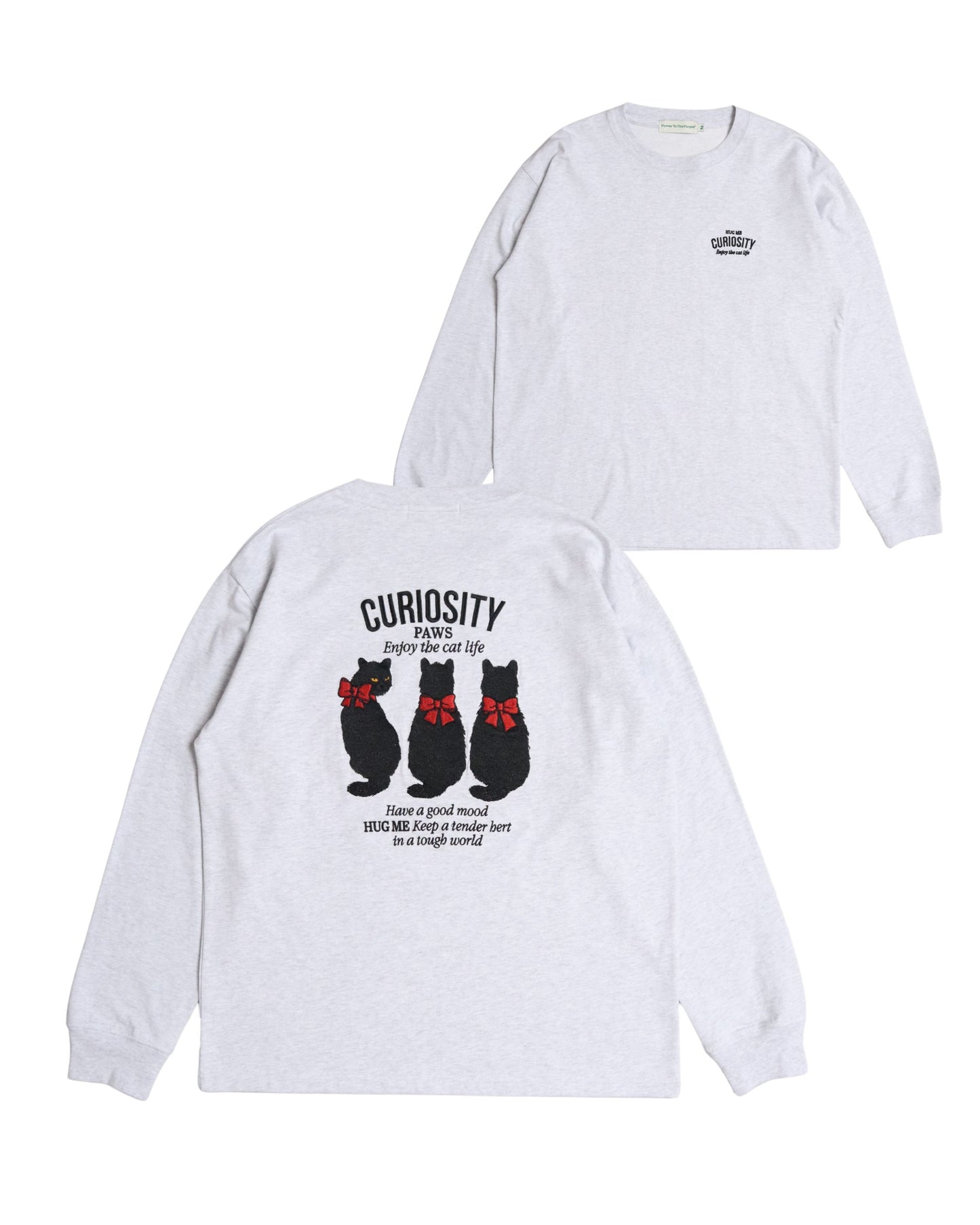 Ribboned Cat L/S Tee