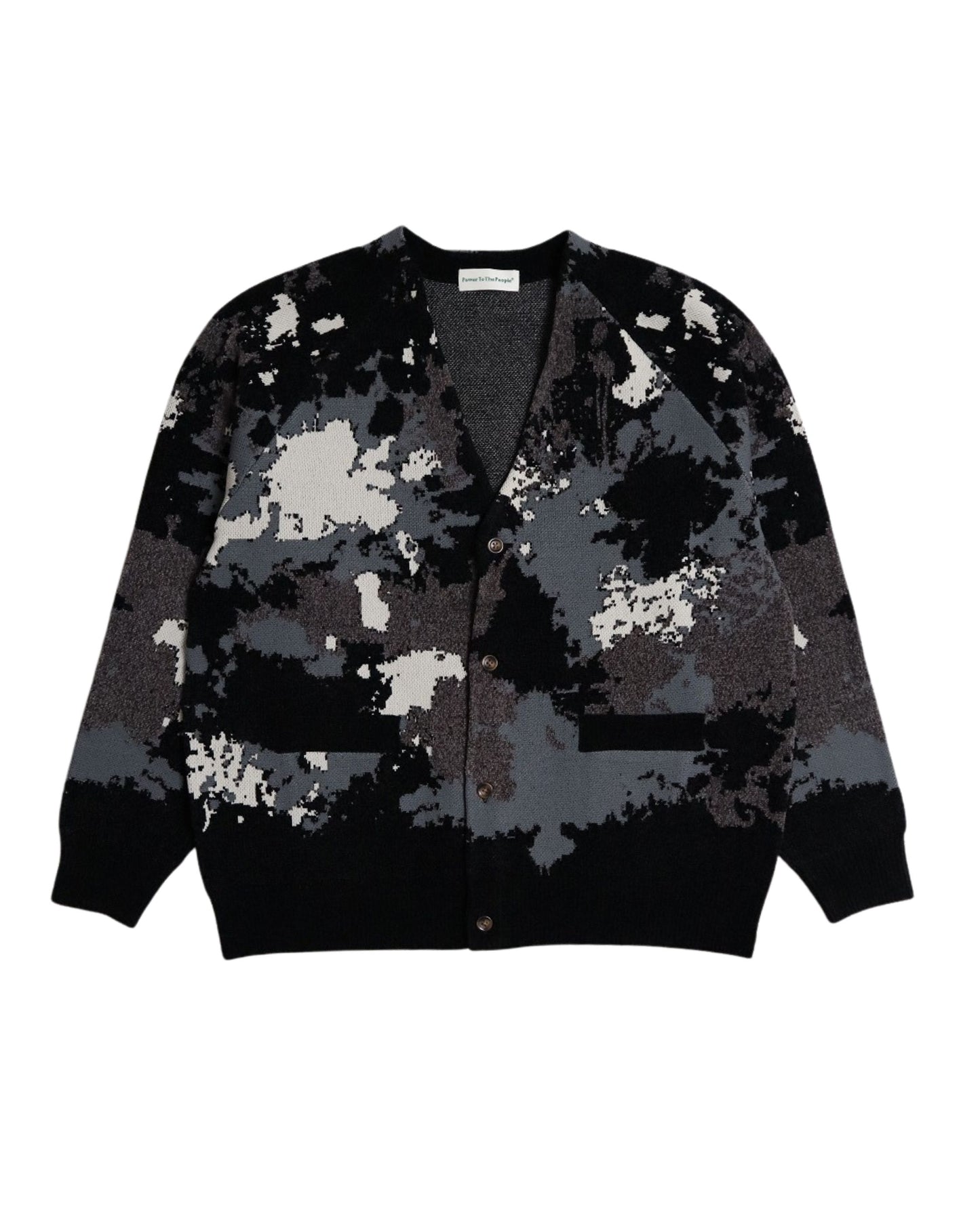 Soft Jacquard Knit Cardigan