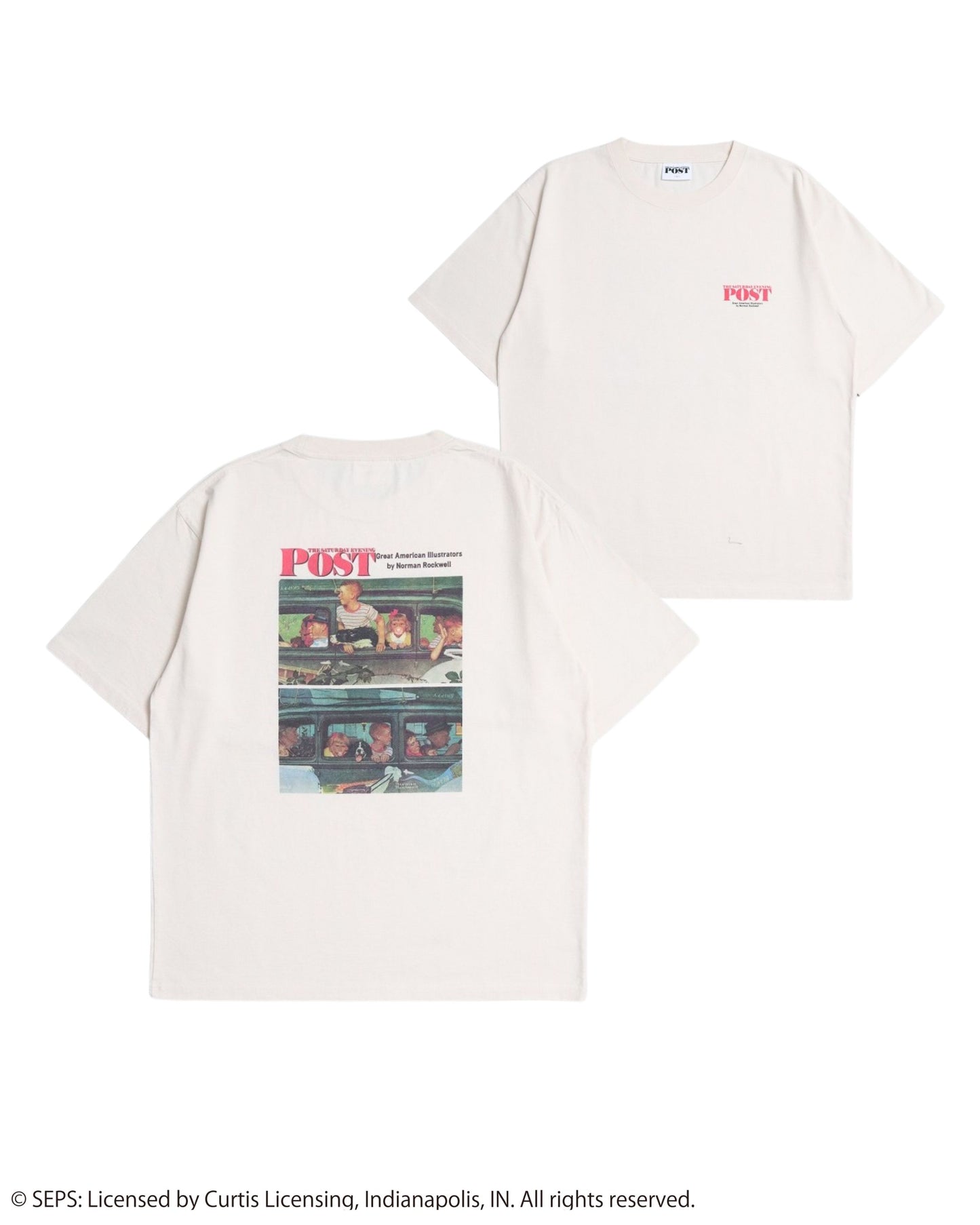 【POST】 ノーマン・ロックウェル Going&coming T-shirt
