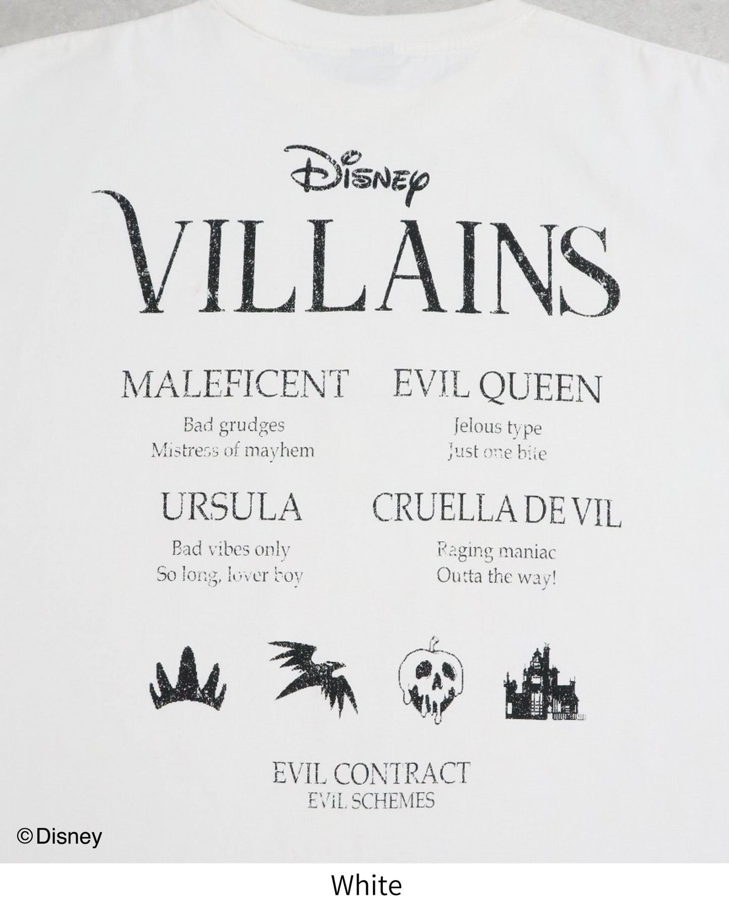 【Disney】ヴィランズ フェイスツアーロンTee