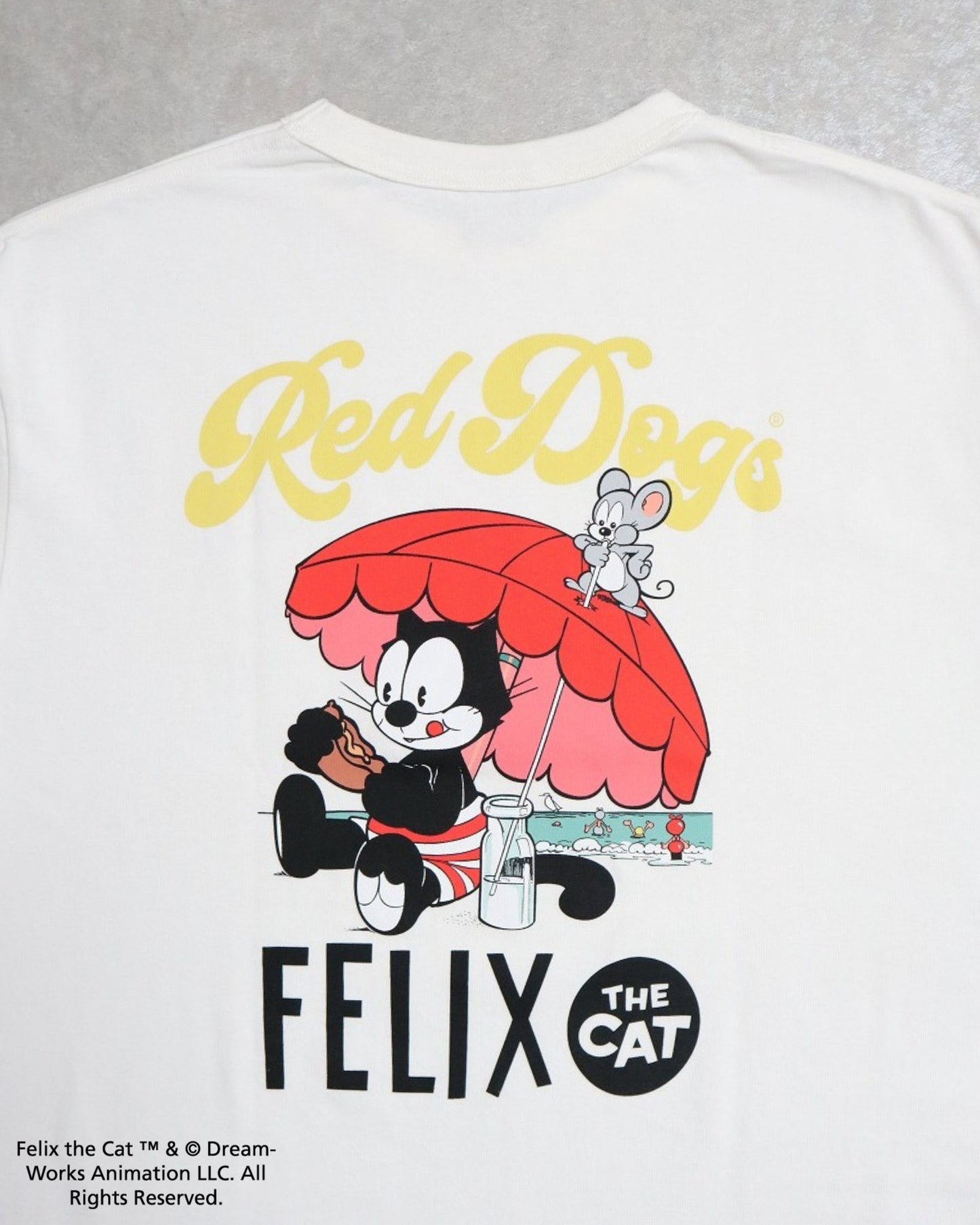 【RedDogs×FELIX THE CAT】 Beach T-shirt