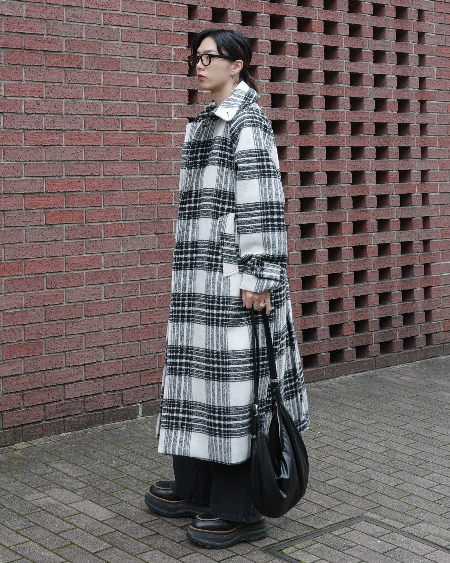 【LOILE】Check long coat