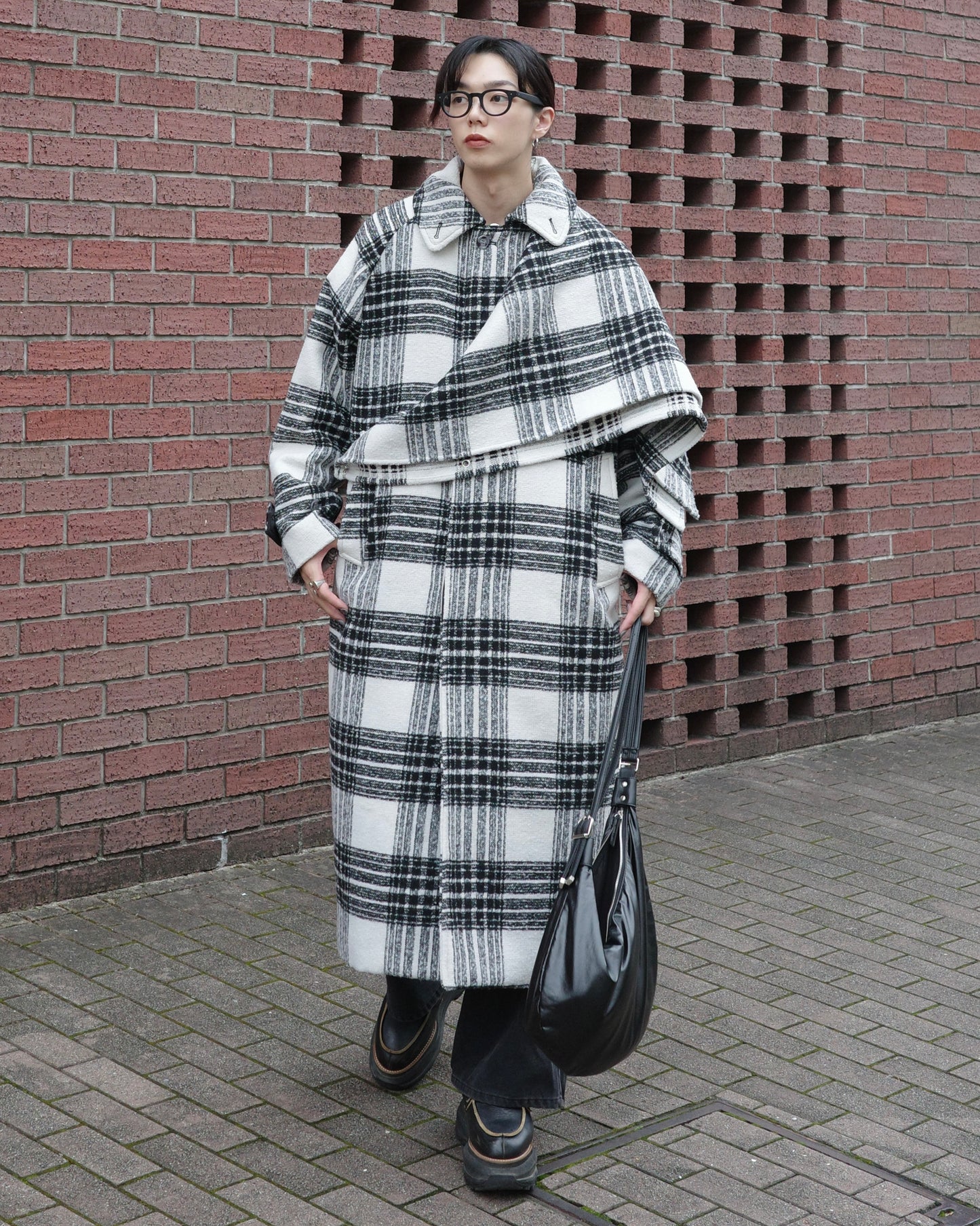 【LOILE】Check long coat