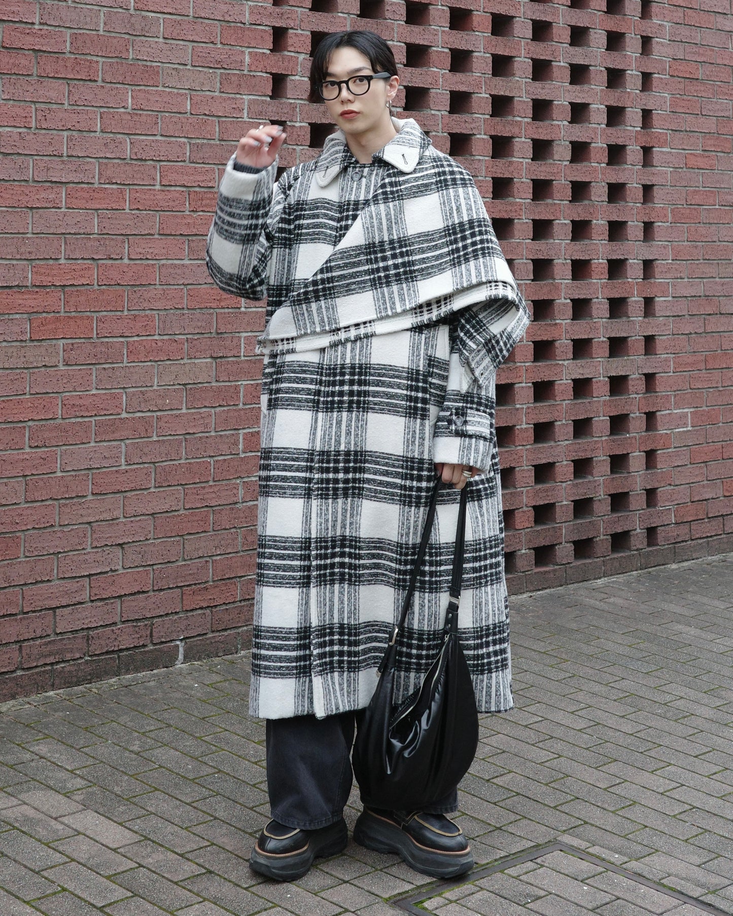 【LOILE】Check long coat