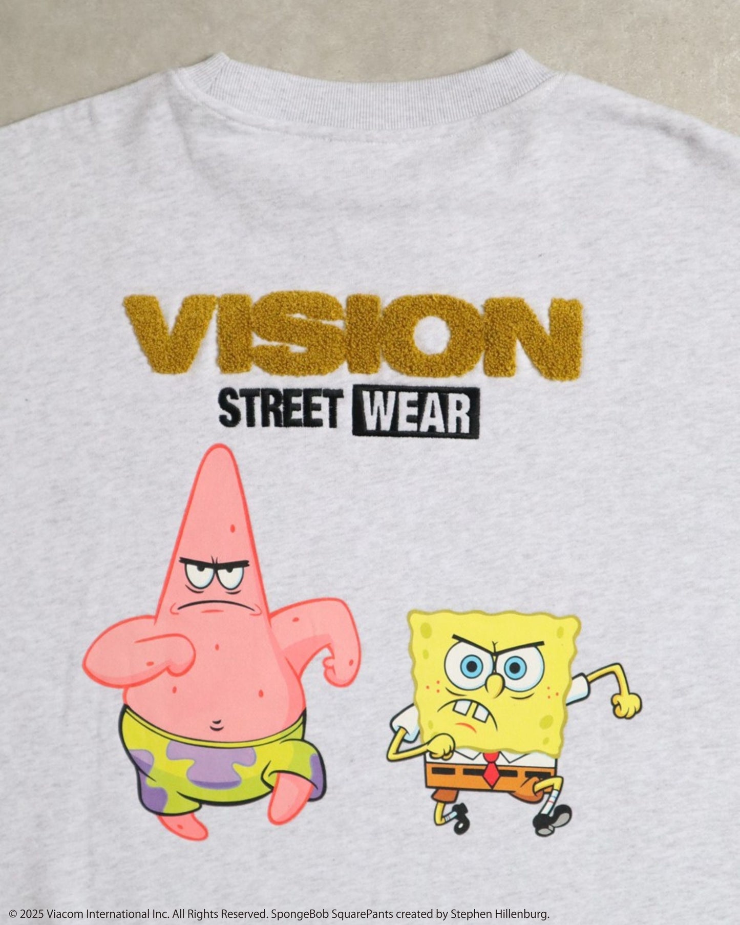 【スポンジ・ボブコラボ】SpongeBob & Patrick Sweatshirt / サガラ刺繍ストリートスウェット