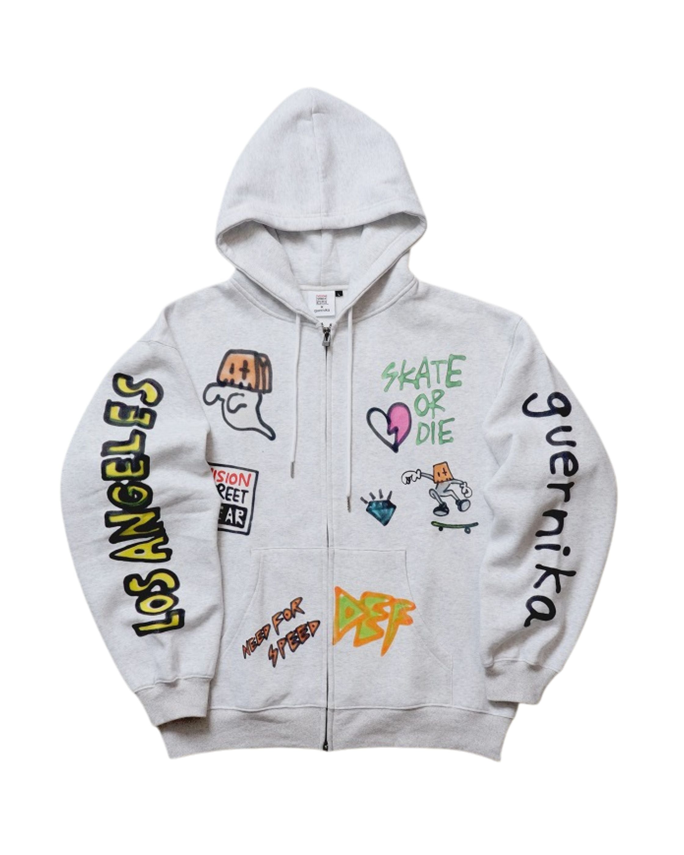 【guernika】All-Print  Zip Hoodie
