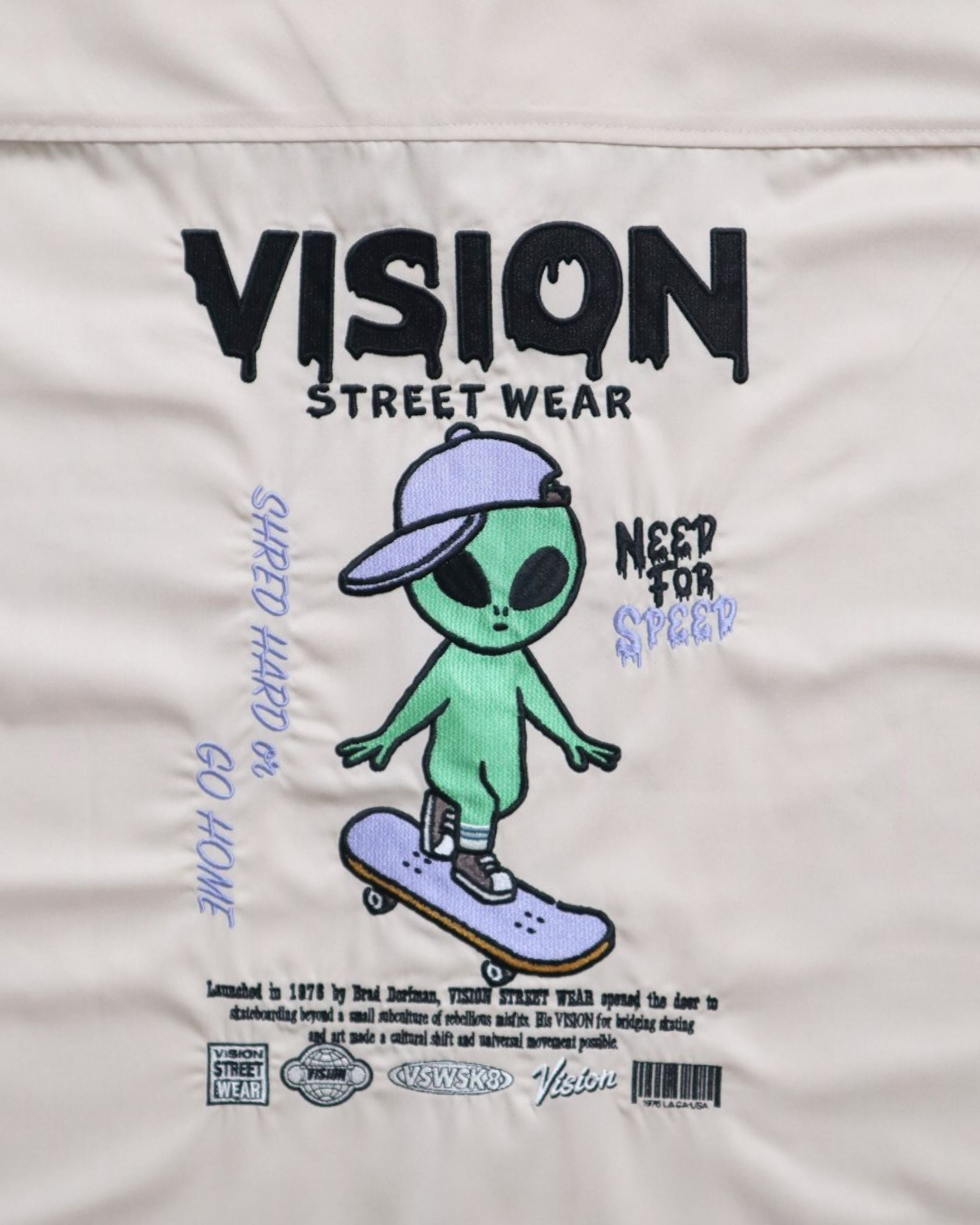 VISION STREET WEAR】Alien Embro Shirt / エイリアン刺繍シャツ – Ha