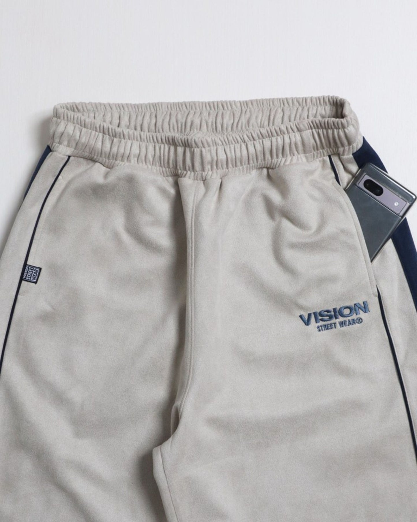 Fake suede track pants / フェイクスエードトラックパンツ