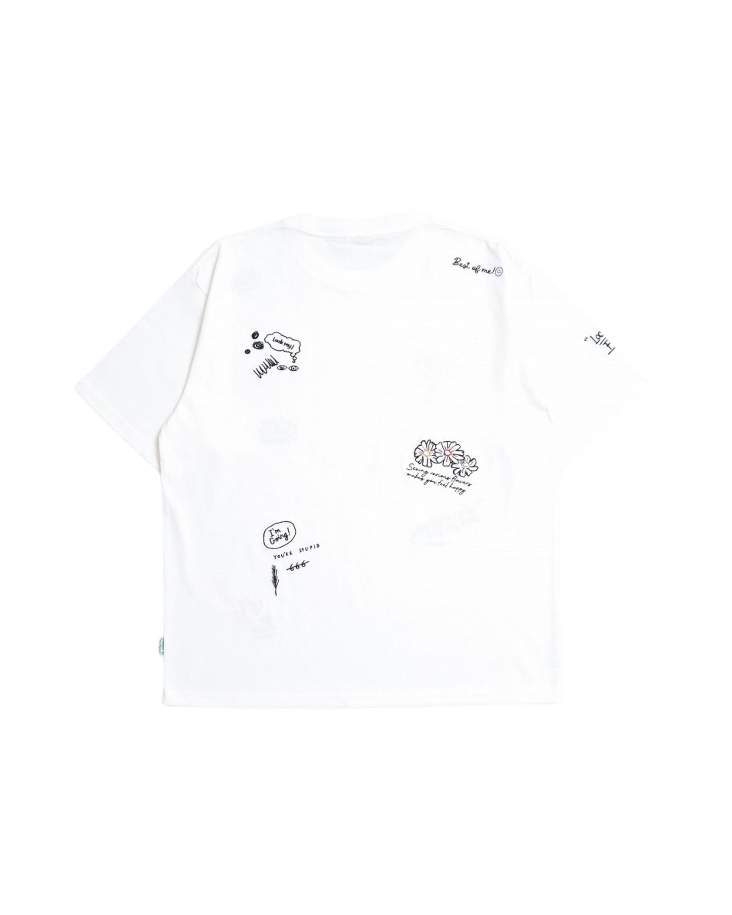 Graffiti embroidered T-shirt