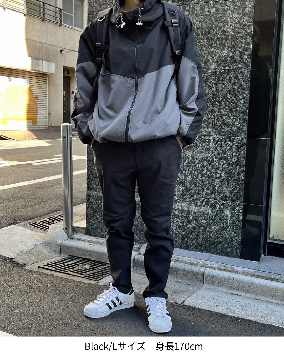 【MOVING PANTS】ストレッチツイルパンツ【Mens】 DARKNAVY / LL