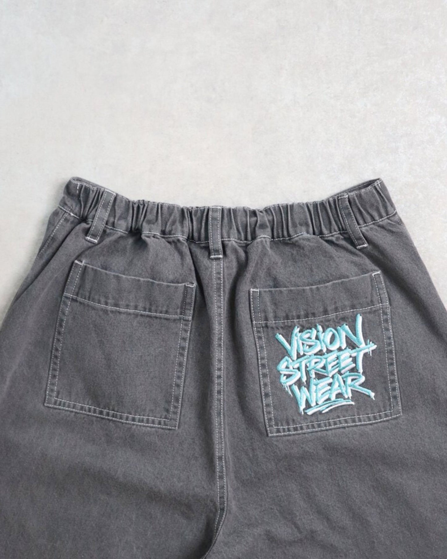 Double Knee Denim / ロゴ刺繍ダブルニー デニムパンツ