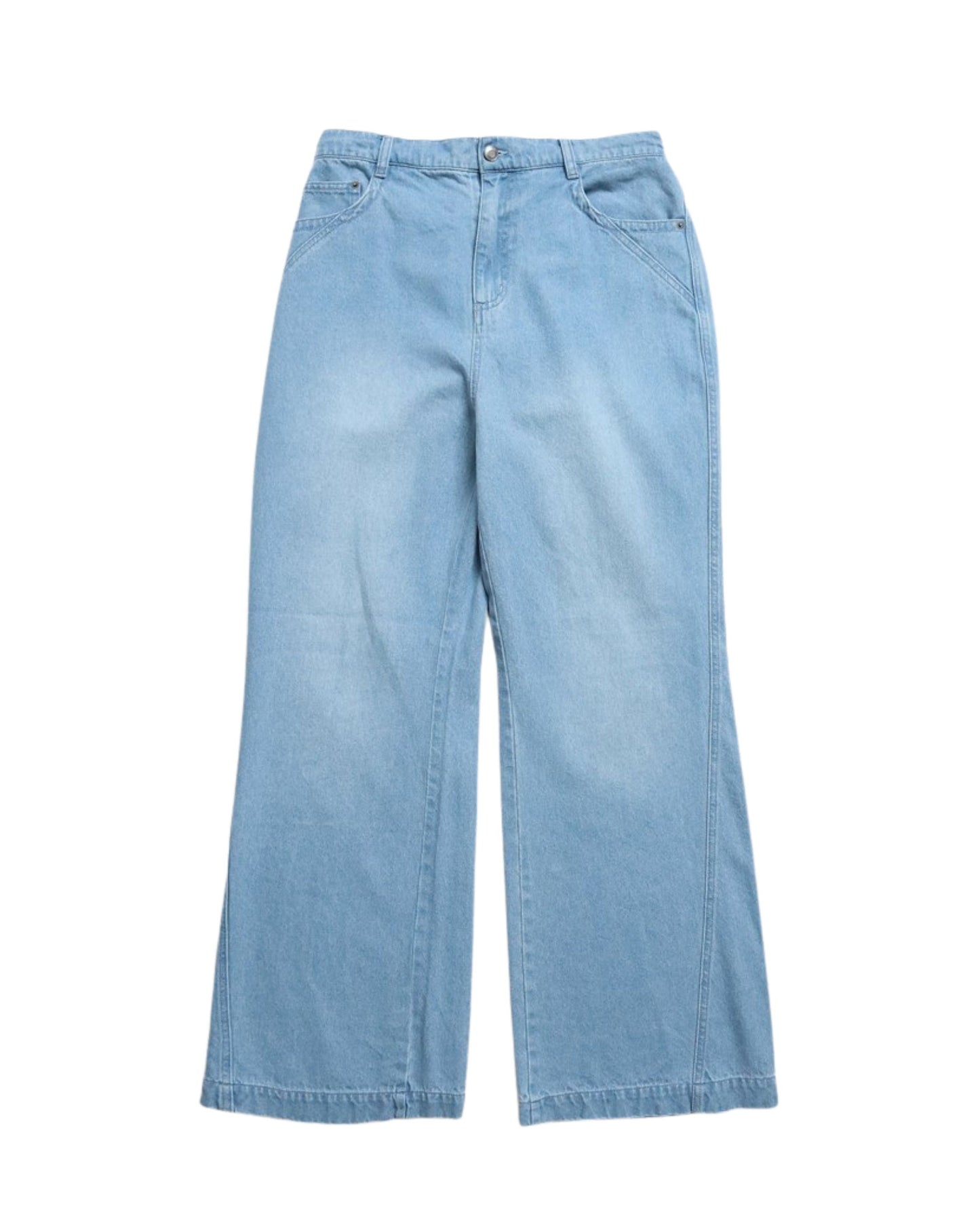 フェード加工フレアデニム