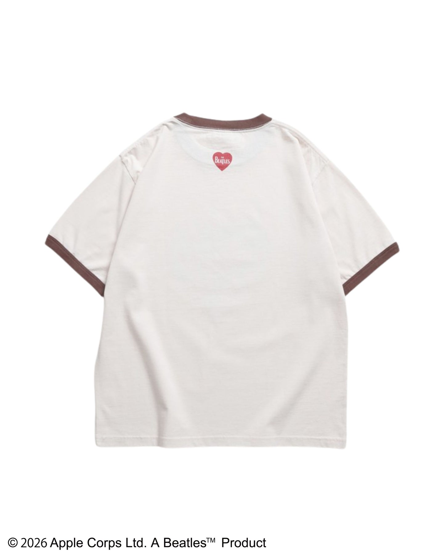 【ビートルズ】ハート柄リンガーT