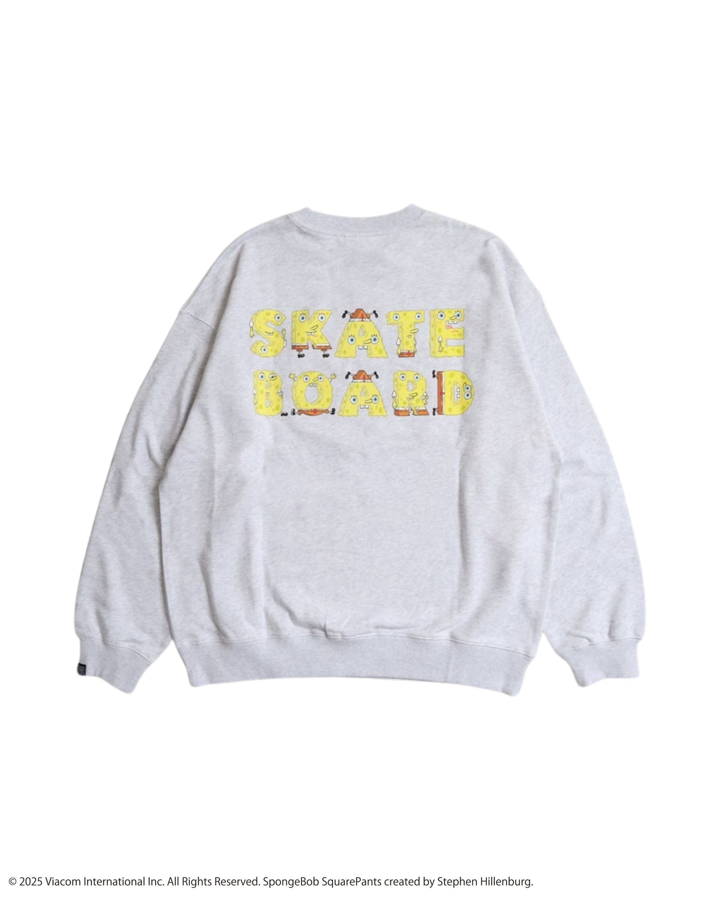 【スポンジ・ボブコラボ】Skateboard Sweatshirt / POPプリントコラボスウェット